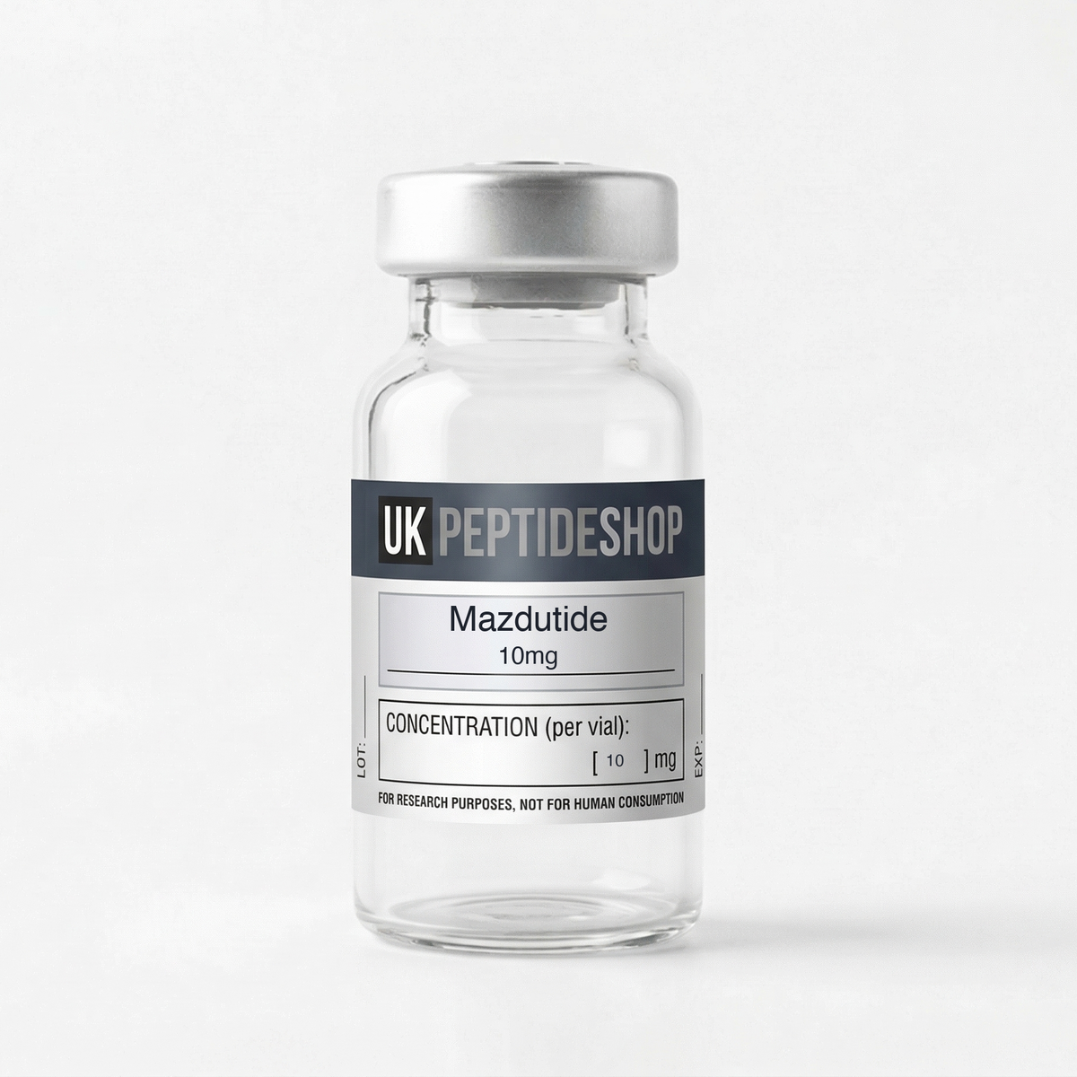 Mazdutide 10mg research peptide vial - UK Peptide Shop
